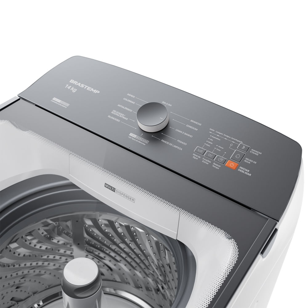 Lavadora de Roupas Brastemp 14Kg Smart Sensor Branca BWJ14AB - 220 Volts